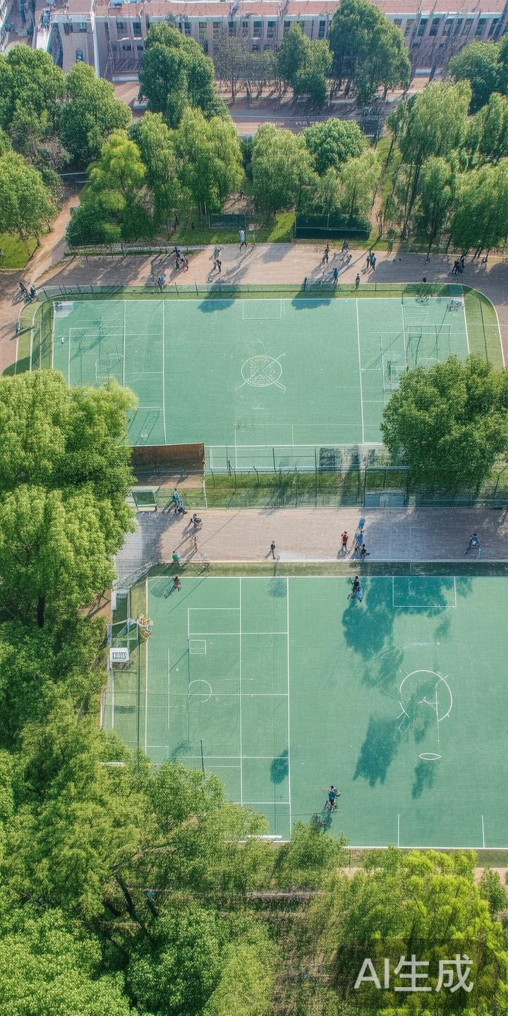 江南体育公园内设有多个免费开放的篮球场，位于公园的